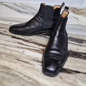 To Boot Classic Black Leather Ankle Boots